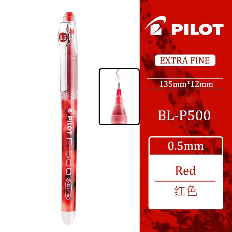 6/12Pcs Japan  Gel Pen 0.5Mm P500/P700 Office Accessories Student School Supplies Papeleria Stationery Large Capacity