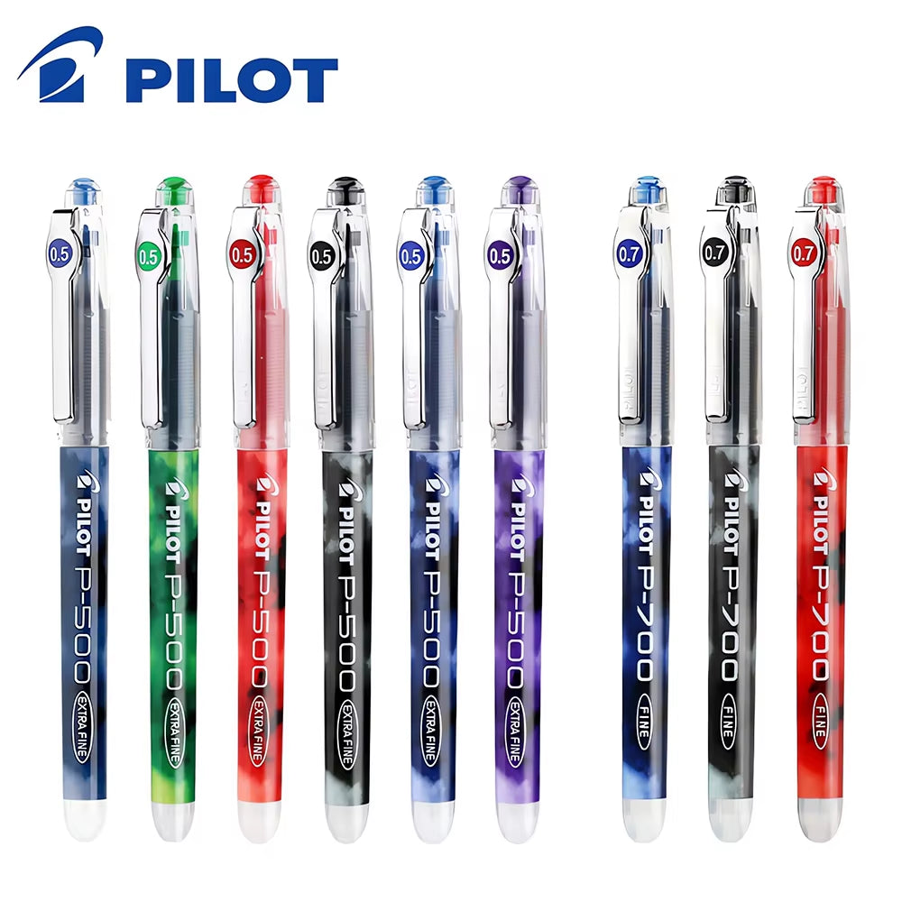 6/12Pcs Japan  Gel Pen 0.5Mm P500/P700 Office Accessories Student School Supplies Papeleria Stationery Large Capacity