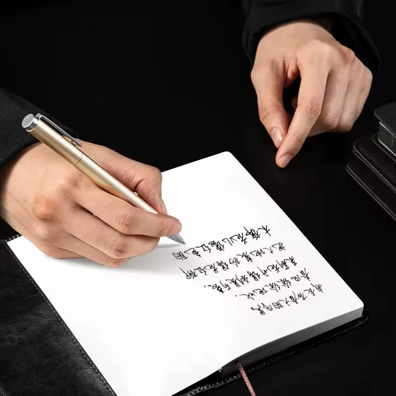 Deli Metal Gel Pen Rollerball Caneta Ручка Ballpoint 0.5MM Signing Pens for Office Students Business Stationary Supplies