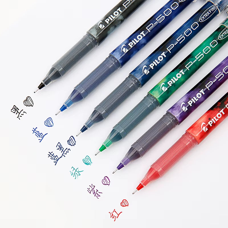 6/12Pcs Japan  Gel Pen 0.5Mm P500/P700 Office Accessories Student School Supplies Papeleria Stationery Large Capacity