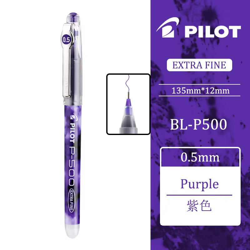 6/12Pcs Japan  Gel Pen 0.5Mm P500/P700 Office Accessories Student School Supplies Papeleria Stationery Large Capacity