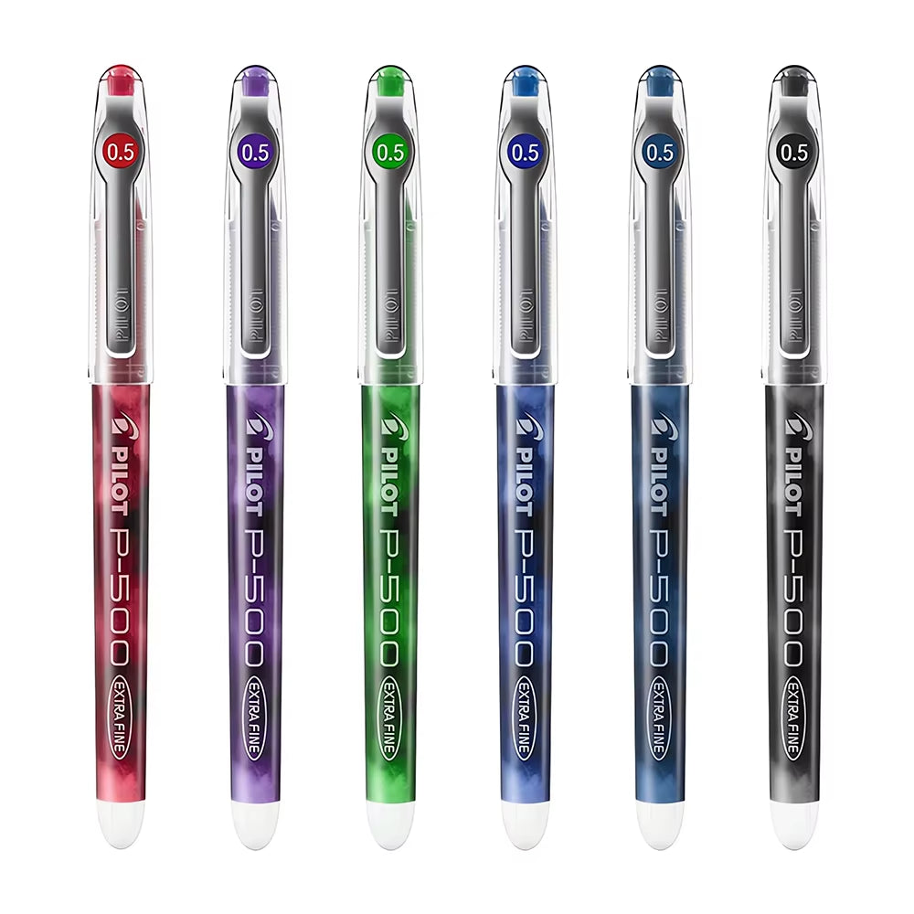 6/12Pcs Japan  Gel Pen 0.5Mm P500/P700 Office Accessories Student School Supplies Papeleria Stationery Large Capacity