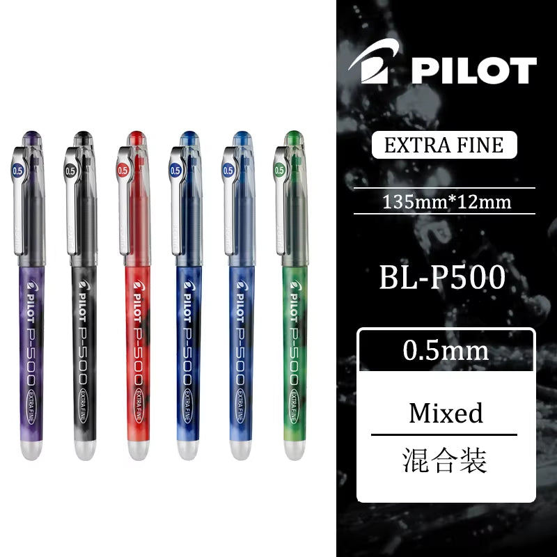 6/12Pcs Japan  Gel Pen 0.5Mm P500/P700 Office Accessories Student School Supplies Papeleria Stationery Large Capacity