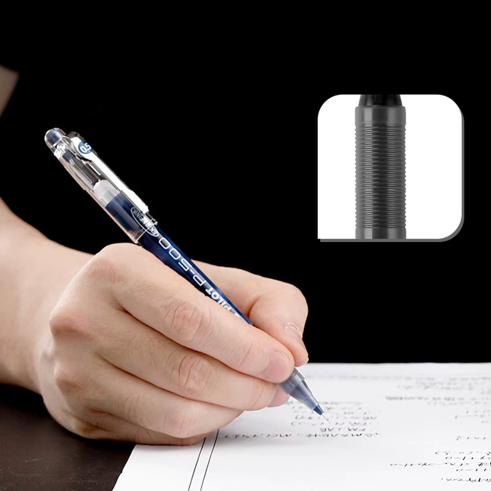 3Pcs Japan  Gel Pens 0.5/0.7Mm P500/P700 Large Capacity Full Needle Tip Straight Liquid Cute School Supplies Art Supplies