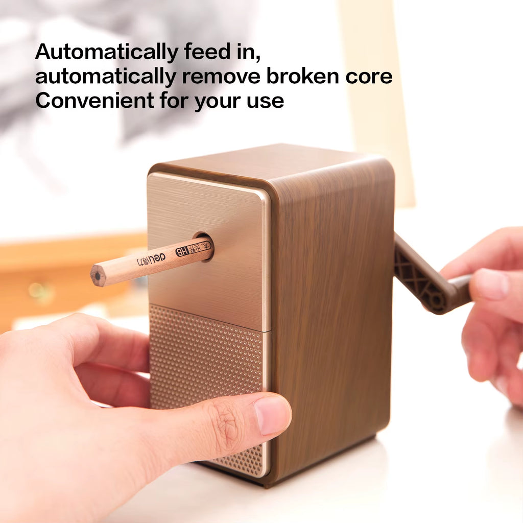 Adjustable Pencil Sharpener with Long Lasting Blade Hand Crank Table Sharpeners Machine Stationery