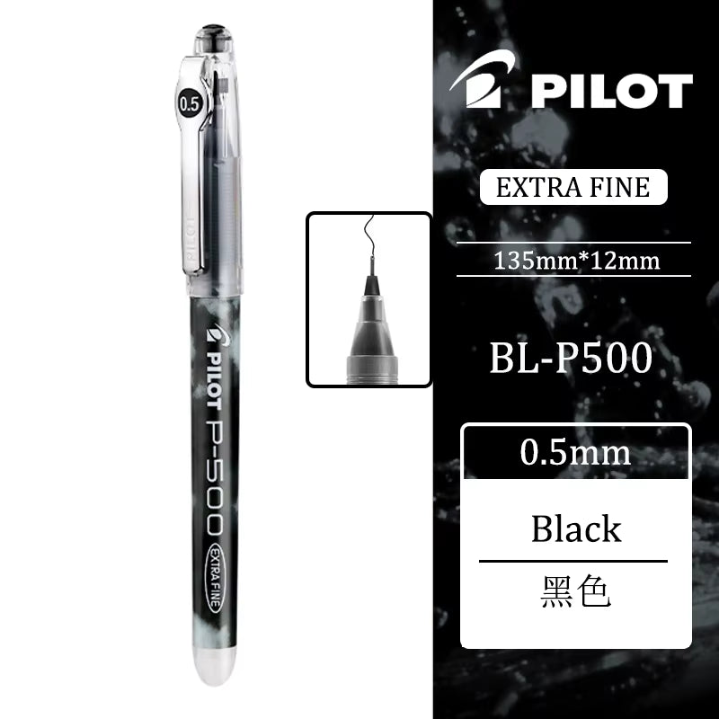 6/12Pcs Japan  Gel Pen 0.5Mm P500/P700 Office Accessories Student School Supplies Papeleria Stationery Large Capacity