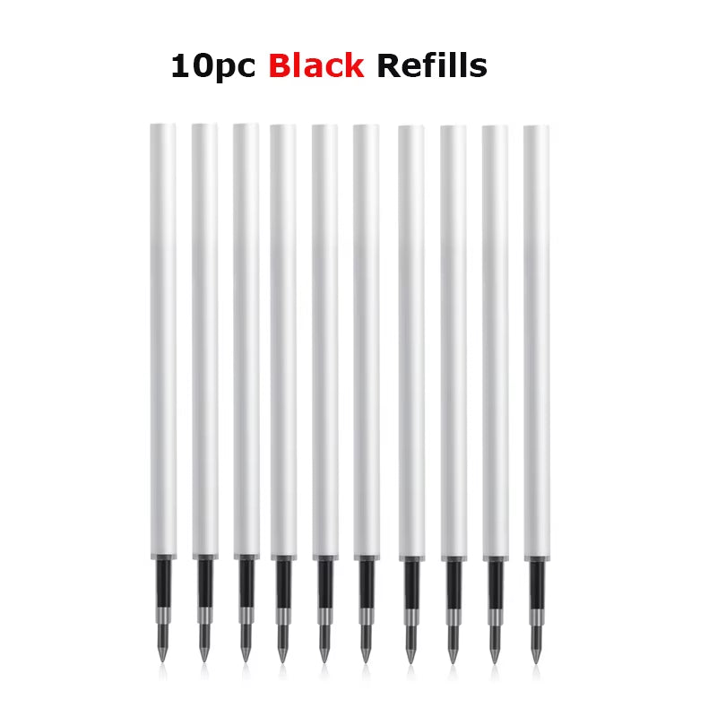 Deli Metal Gel Pen Rollerball Caneta Ручка Ballpoint 0.5MM Signing Pens for Office Students Business Stationary Supplies